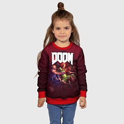 Свитшот детский Doom, цвет: 3D-красный — фото 2
