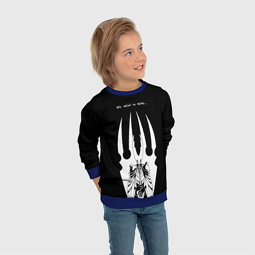Детский свитшот Hollow Knight / 3D-Синий – фото 3