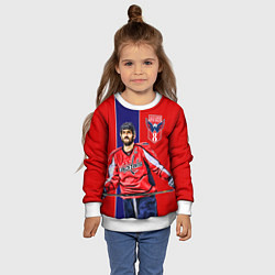 Свитшот детский Ovechkin Capitals, цвет: 3D-белый — фото 2