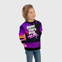 Свитшот детский GTA:VICE CITY, цвет: 3D-черный — фото 2