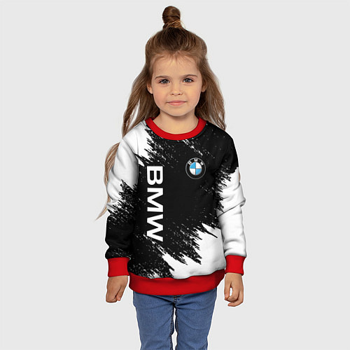 Детский свитшот BMW / 3D-Красный – фото 4