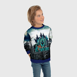 Свитшот детский Сибирь, цвет: 3D-синий — фото 2