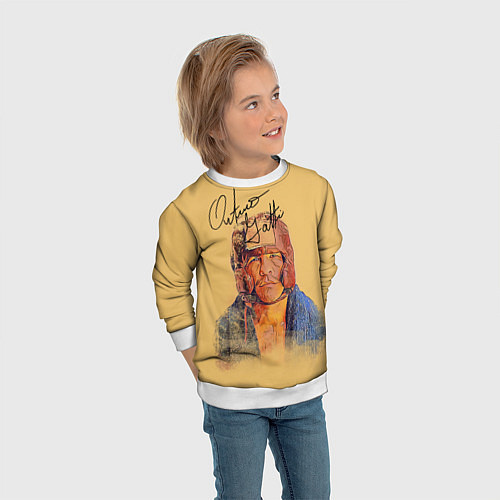 Детский свитшот Arturo Gatti / 3D-Белый – фото 3