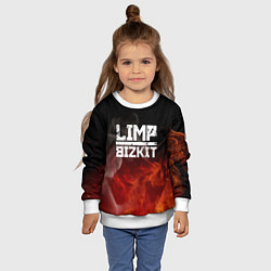 Свитшот детский LIMP BIZKIT, цвет: 3D-белый — фото 2