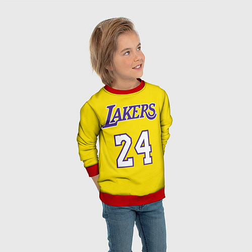 Детский свитшот Kobe Bryant 24 / 3D-Красный – фото 3