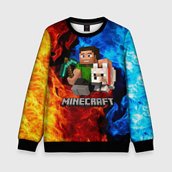 Свитшот детский MINECRAFT, цвет: 3D-черный