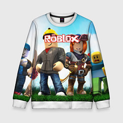 Свитшот детский ROBLOX, цвет: 3D-белый