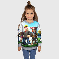 Свитшот детский ROBLOX, цвет: 3D-меланж — фото 2