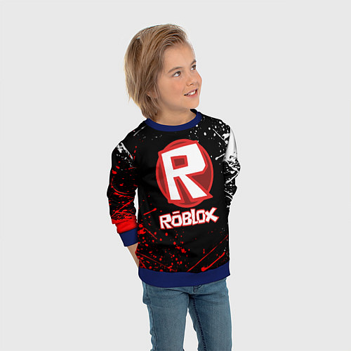Детский свитшот ROBLOX / 3D-Синий – фото 3
