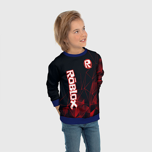 Детский свитшот ROBLOX / 3D-Синий – фото 3