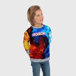 Свитшот детский ROBLOX, цвет: 3D-меланж — фото 2