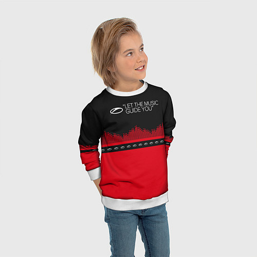 Детский свитшот ASOT Let The Music Guide You / 3D-Белый – фото 3