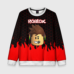 Свитшот детский ROBLOX, цвет: 3D-белый