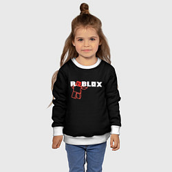 Свитшот детский Роблокс Roblox, цвет: 3D-белый — фото 2