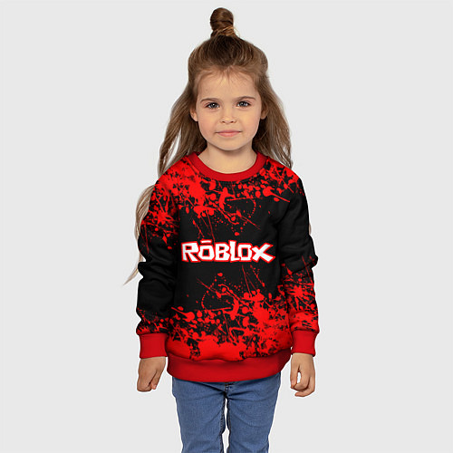 Детский свитшот Roblox / 3D-Красный – фото 4