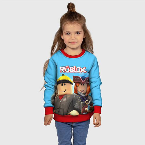 Детский свитшот ROBLOX / 3D-Красный – фото 4