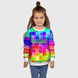 Свитшот детский Роблокс, цвет: 3D-белый — фото 2