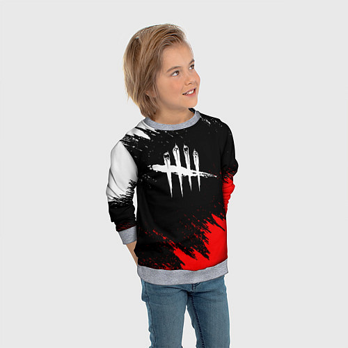 Детский свитшот DEAD BY DAYLIGHT / 3D-Меланж – фото 3