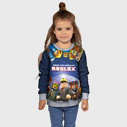 Свитшот детский ROBLOX, цвет: 3D-меланж — фото 2