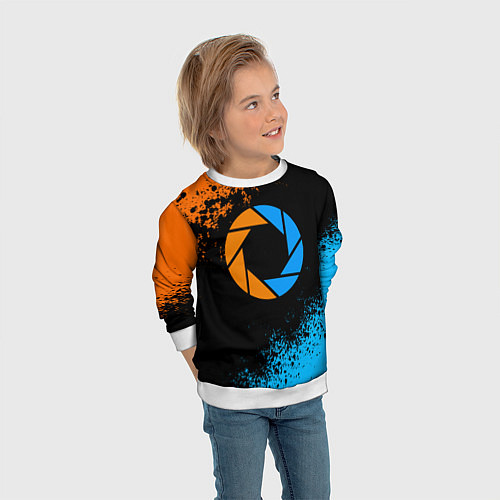 Детский свитшот PORTAL / 3D-Белый – фото 3