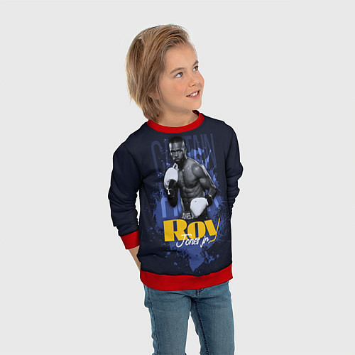 Детский свитшот Roy Jones / 3D-Красный – фото 3