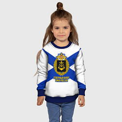 Свитшот детский Северный флот ВМФ России, цвет: 3D-синий — фото 2