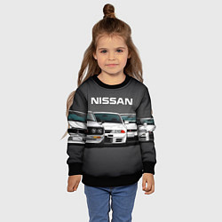 Свитшот детский NISSAN, цвет: 3D-черный — фото 2