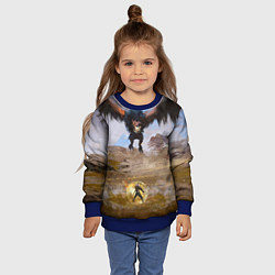 Свитшот детский ВЕДЬМАК, цвет: 3D-синий — фото 2