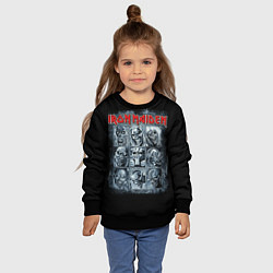 Свитшот детский Iron Maiden, цвет: 3D-черный — фото 2
