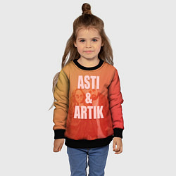 Свитшот детский Artik & Asti, цвет: 3D-черный — фото 2