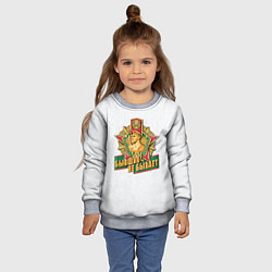 Свитшот детский Бывших не бывает погранвойска, цвет: 3D-меланж — фото 2