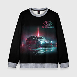 Свитшот детский SUBARUСпина, цвет: 3D-меланж