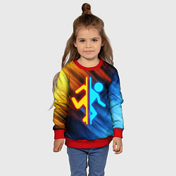 Свитшот детский PORTAL, цвет: 3D-красный — фото 2