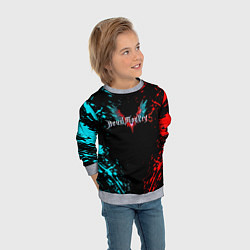 Свитшот детский DEVIL MAY CRY, цвет: 3D-меланж — фото 2