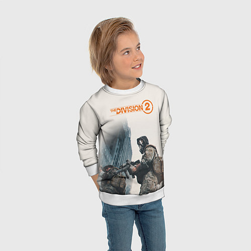 Детский свитшот The Division 2 Military / 3D-Белый – фото 3