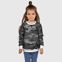 Свитшот детский Военный камуфляж, цвет: 3D-белый — фото 2