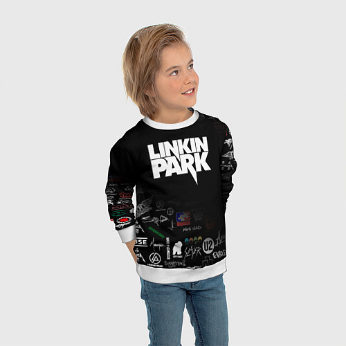 Детский свитшот LINKIN PARK / 3D-Белый – фото 3