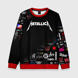 Свитшот детский Metallica, цвет: 3D-красный