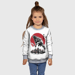 Свитшот детский GODZILLA, цвет: 3D-меланж — фото 2