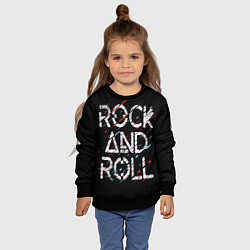 Свитшот детский Rock And Roll, цвет: 3D-черный — фото 2
