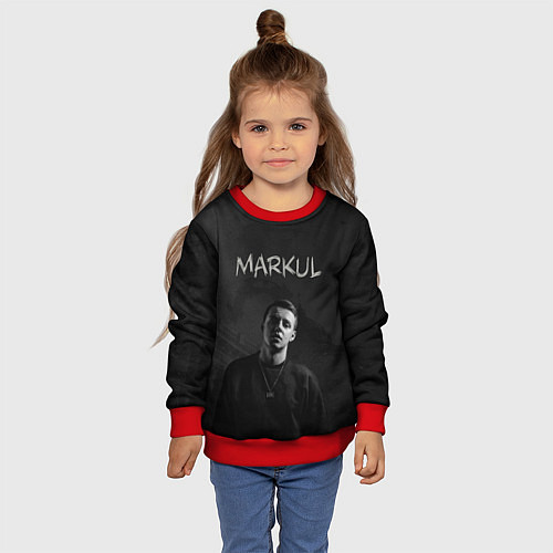 Детский свитшот MARKUL / 3D-Красный – фото 4