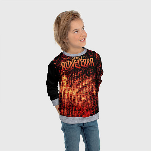 Детский свитшот Legends of Runeterra / 3D-Меланж – фото 3