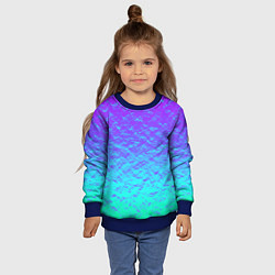 Свитшот детский ПЕРЛАМУТР, цвет: 3D-синий — фото 2