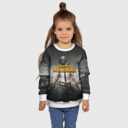 Свитшот детский PUBG, цвет: 3D-белый — фото 2