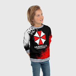 Свитшот детский RESIDENT EVIL UMBRELLA, цвет: 3D-меланж — фото 2