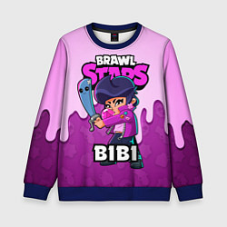 Свитшот детский BRAWL STARS BIBI, цвет: 3D-синий