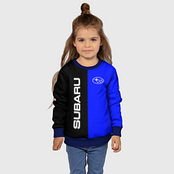 Свитшот детский SUBARU, цвет: 3D-синий — фото 2