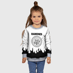 Свитшот детский RAMONES, цвет: 3D-меланж — фото 2
