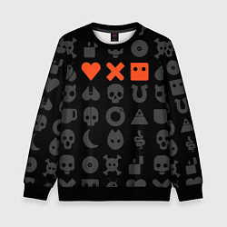 Свитшот детский LOVE DEATH ROBOTS LDR, цвет: 3D-черный
