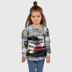 Свитшот детский Need for Speed, цвет: 3D-меланж — фото 2